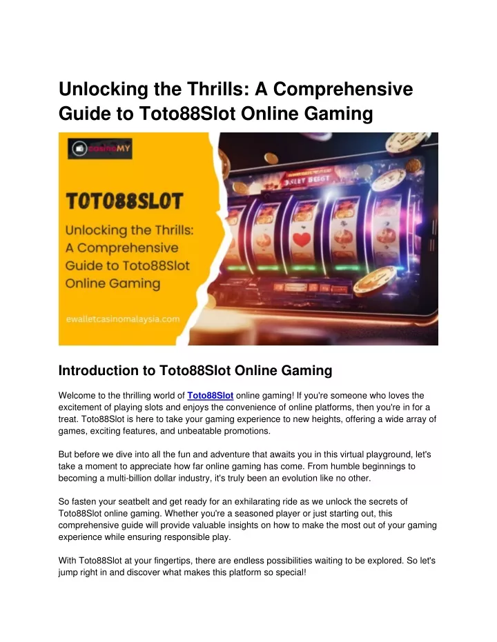 unlocking the thrills a comprehensive guide
