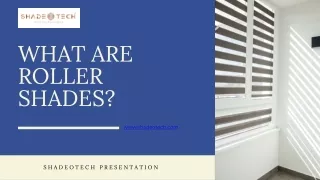 What are roller shades?