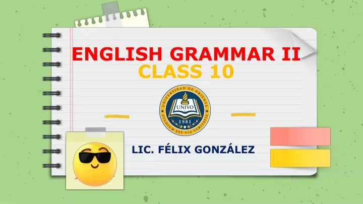 english grammar ii class 10