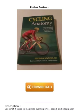 download⚡️[EBOOK]❤️ Cycling Anatomy