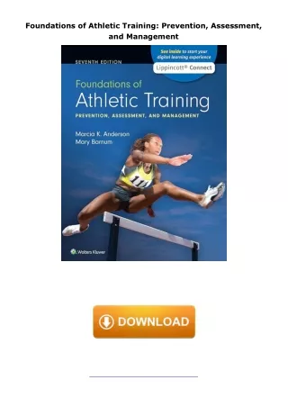 ebook⚡download Foundations of Athletic Training: Prevention, Assessment, and Management