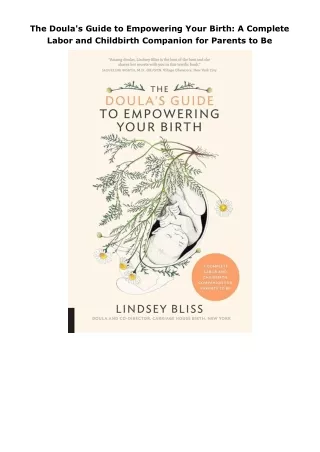 download⚡️[EBOOK]❤️ The Doula's Guide to Empowering Your Birth: A Complete Labor and Childbirth Companion for Paren