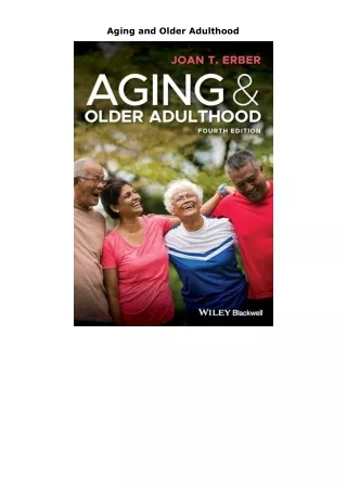 Pdf⚡️(read✔️online) Aging and Older Adulthood