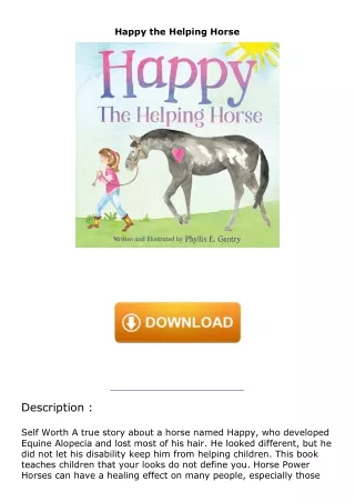 download❤pdf Happy the Helping Horse