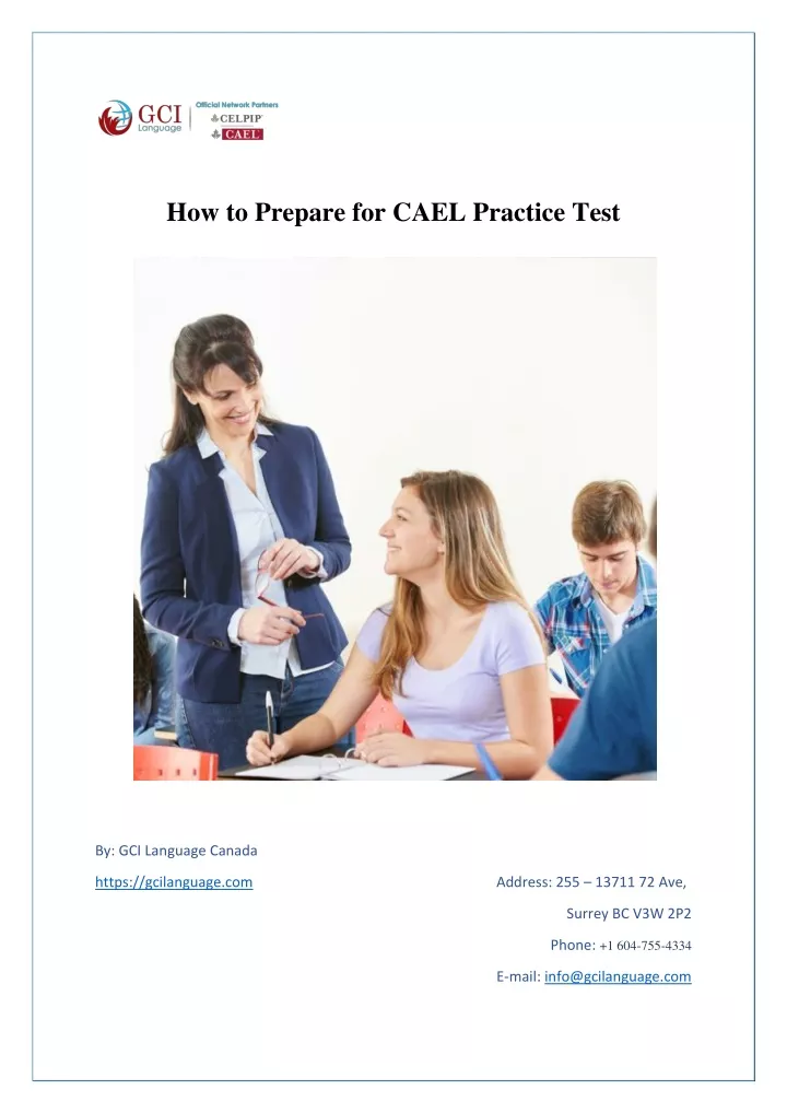 how to prepare for cael practice test