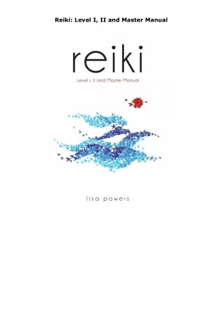 Ebook❤️(download)⚡️ Reiki: Level I, II and Master Manual