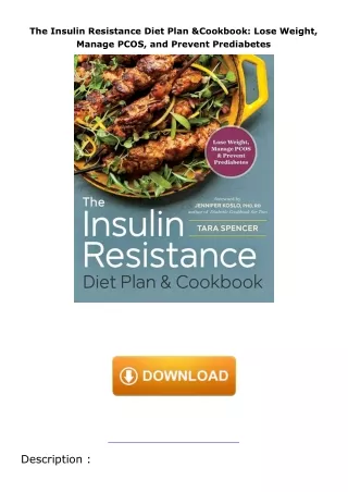 [PDF READ ONLINE]  The Insulin Resistance Diet Plan & Cookbook