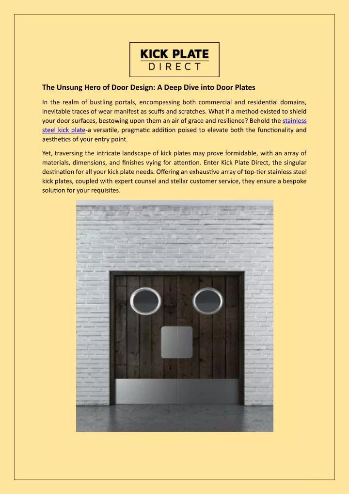 the unsung hero of door design a deep dive into