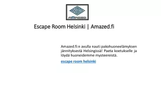 Pakohuone lahjakortti | Amazed.fi