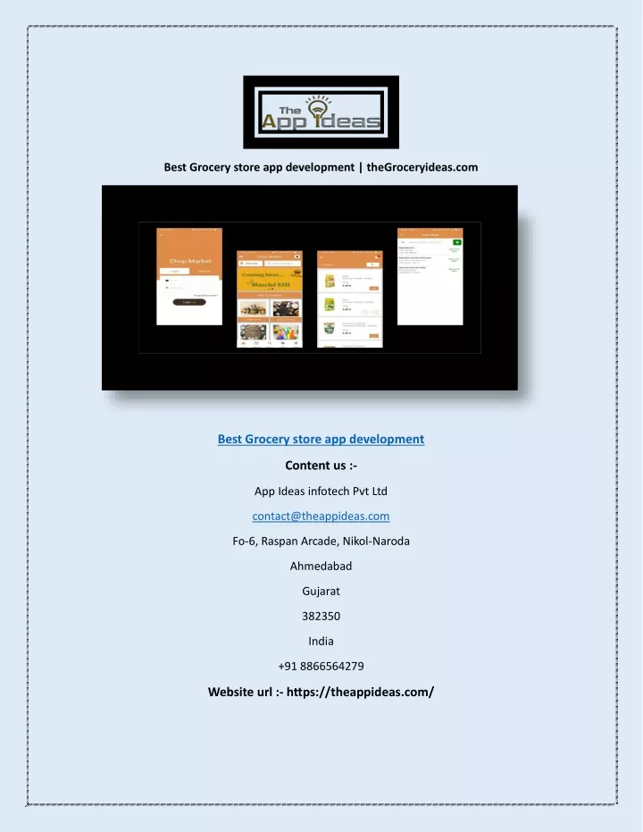 best grocery store app development