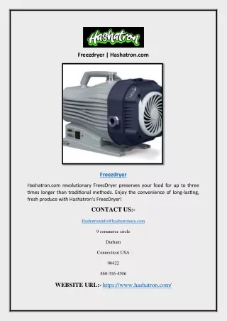 freezdryer hashatron com