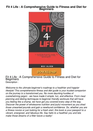 $PDF$/READ Fit 4 Life : A Comprehensive Guide to Fitness and Diet for Beginners