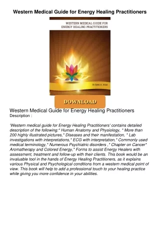 ❤[PDF]⚡  Western Medical Guide for Energy Healing Practitioners