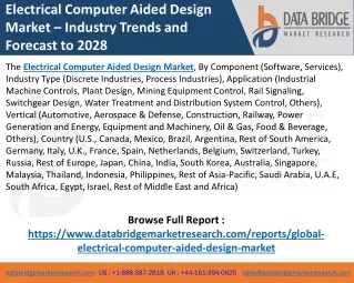 electrical computer aided design market industry