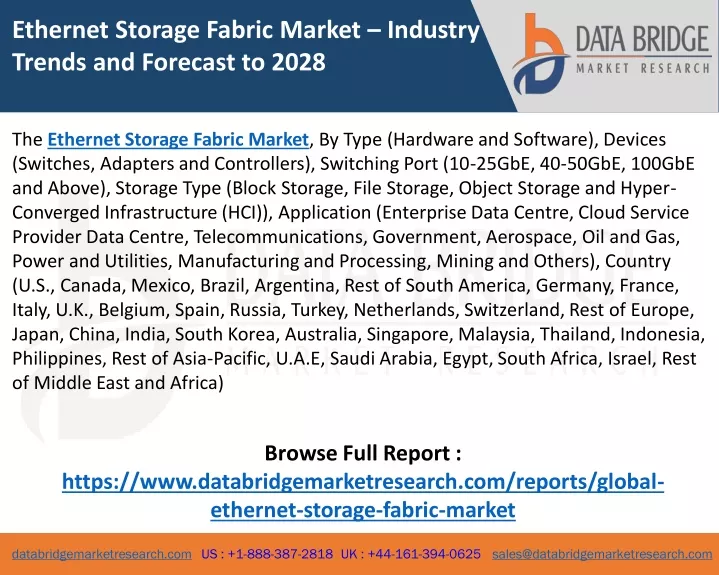 ethernet storage fabric market industry trends