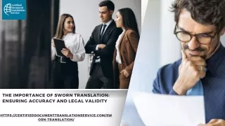 The Importance of Sworn Translation: Ensuring Accuracy and Legal Validity