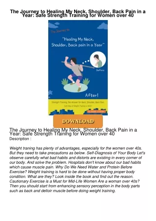 PDF_⚡ The Journey to Healing My Neck, Shoulder, Back Pain in a Year: Safe Strength