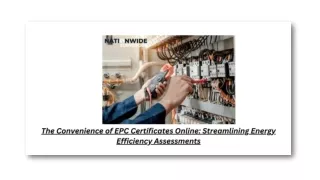 The Convenience of EPC Certificates Online Streamlining Energy Efficiency Assessments