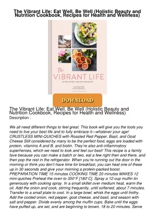 The-Vibrant-Life-Eat-Well-Be-Well-Holistic-Beauty-and-Nutrition-Cookbook-Recipes-for-Health-and-Wellness