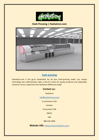 hash pressing hashatron com