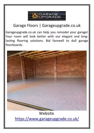 Garage Floor Coating Southampton | Garageupgrade.co.uk