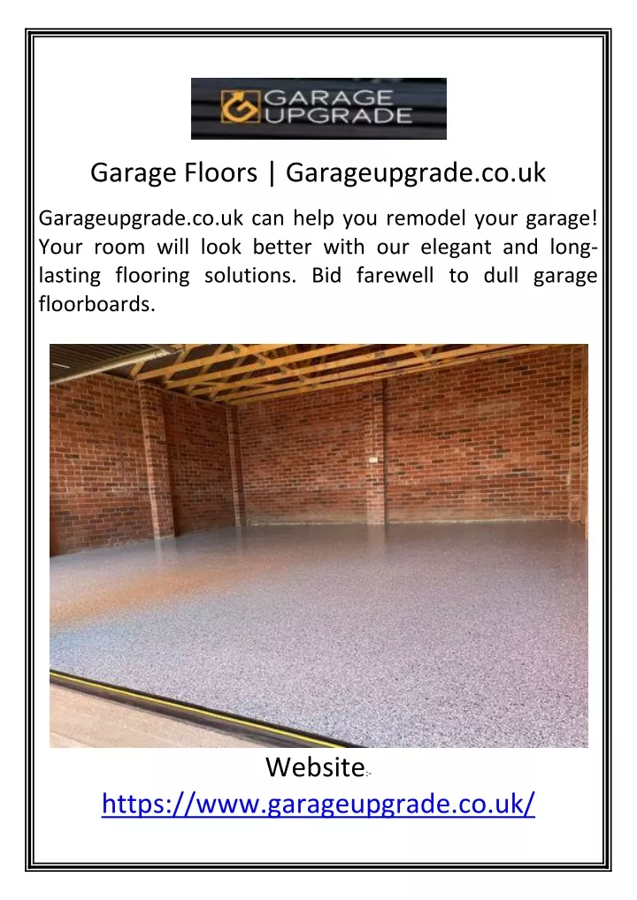 garage floors garageupgrade co uk