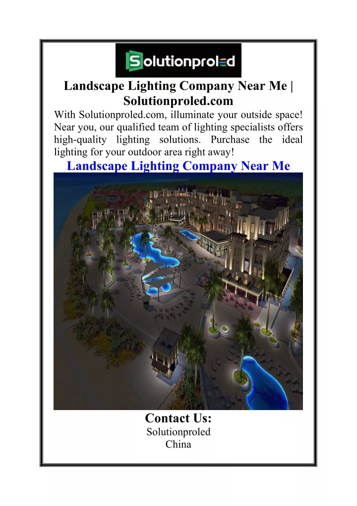 landscape lighting company near me solutionproled