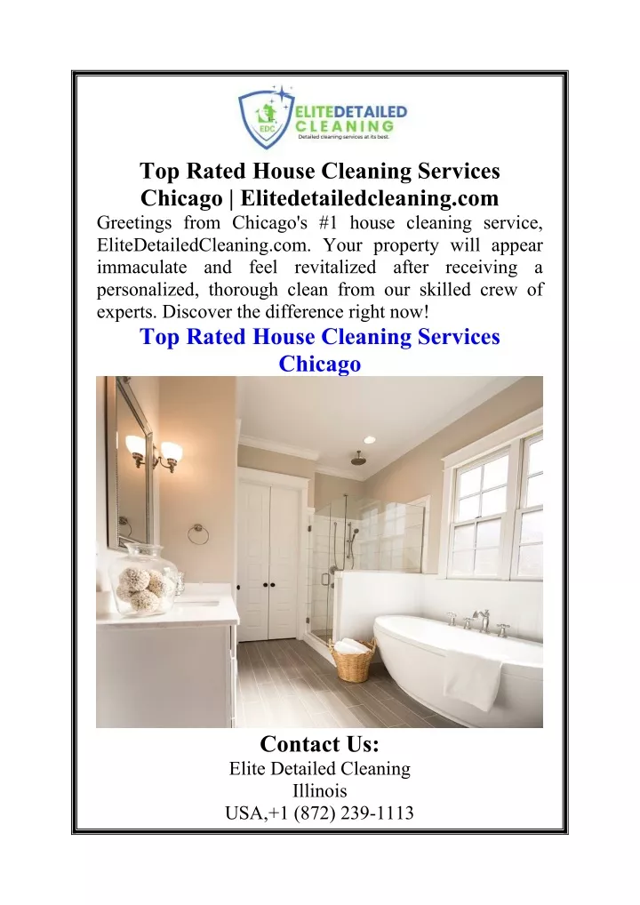 top rated house cleaning services chicago