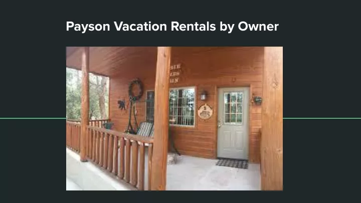 payson vacation rentals by owner