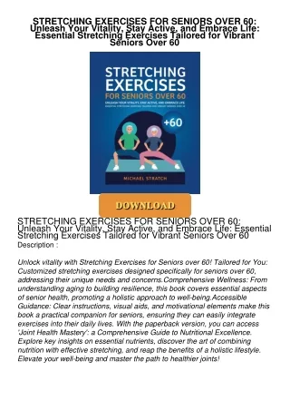 Audiobook⚡ STRETCHING EXERCISES FOR SENIORS OVER 60: Unleash Your Vitality, Stay Active,