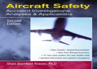 PDF/✔ READ/DOWNLOAD ✔ Aircraft Safety : Accident Investigations, Analyses, & Applications,