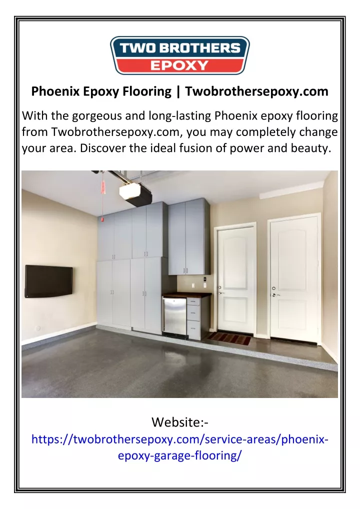 phoenix epoxy flooring twobrothersepoxy com