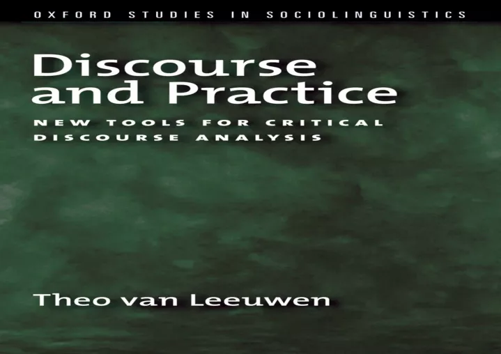 discourse and practice new tools for critical