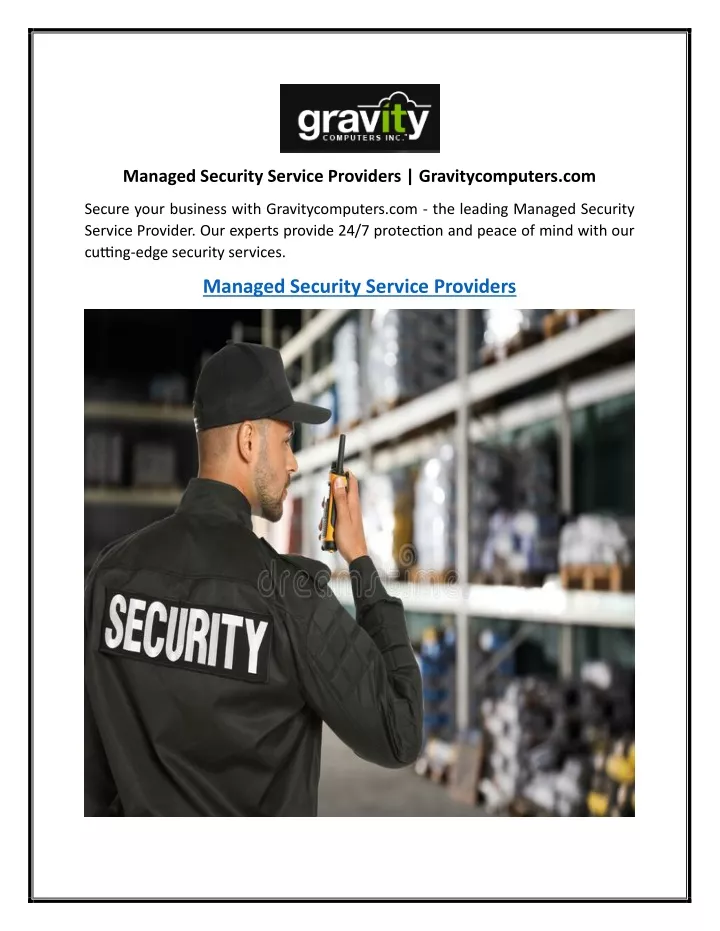 managed security service providers
