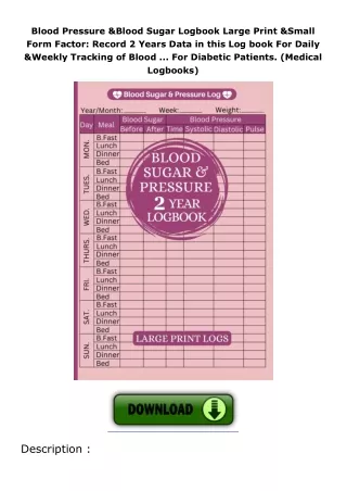 $PDF$/READ/DOWNLOAD️❤️ Blood Pressure Log Book • Pulse: Record & Monitor Blood Pressure at