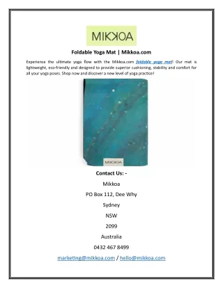 foldable yoga mat mikkoa com