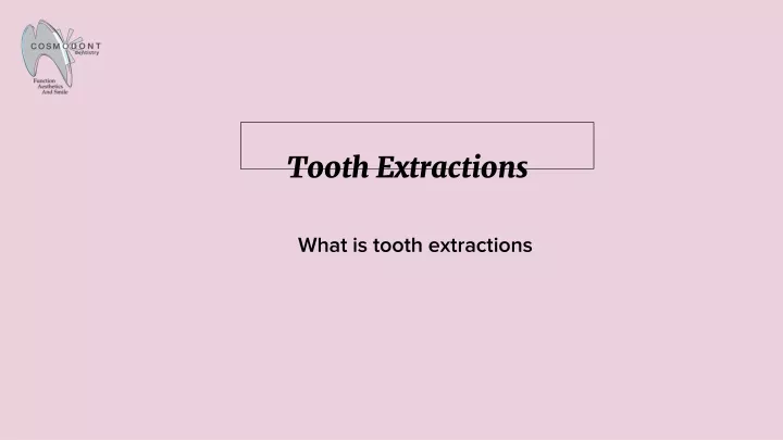 tooth extractions
