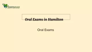 Oral Exams in Hamilton | Oral Examination in Hamilton