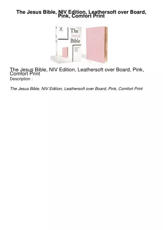 The-Jesus-Bible-NIV-Edition-Leathersoft-over-Board-Pink-Comfort-Print