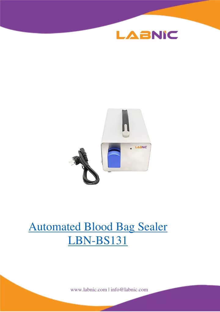 automated blood bag sealer lbn bs131