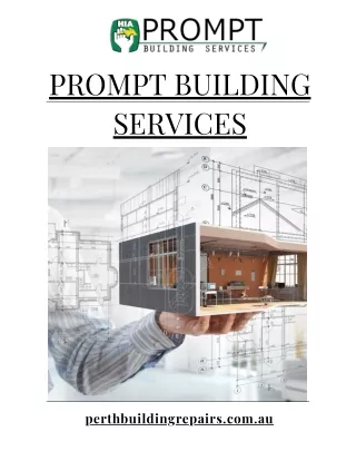 Building Repair Services in Perth WA - Prompt Building Services