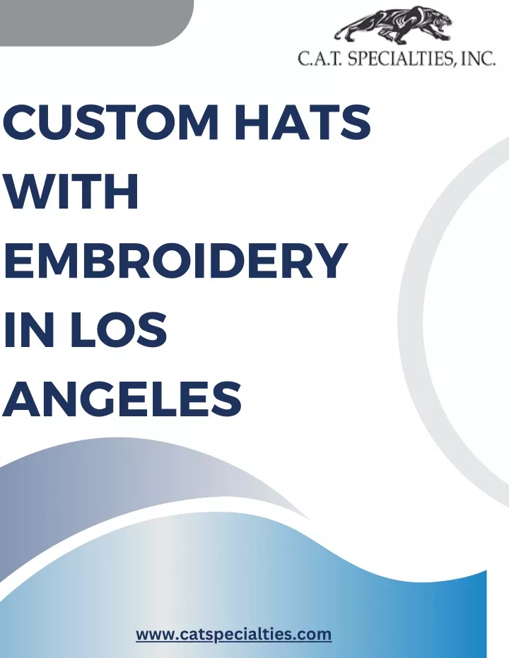 custom hats with embroidery in los angeles