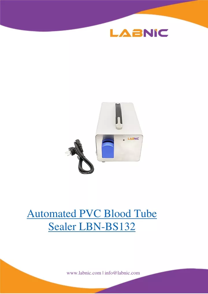 automated pvc blood tube sealer lbn bs132