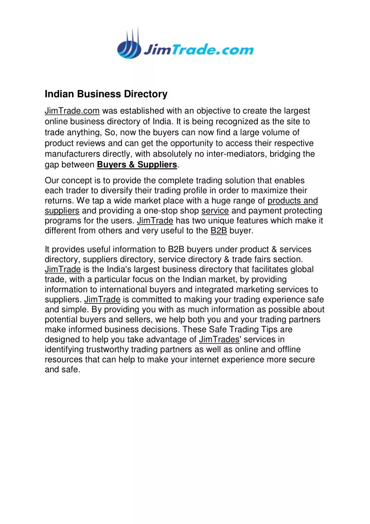 indian business directory