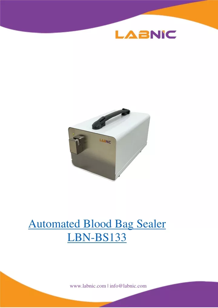 automated blood bag sealer lbn bs133