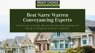 Seamless Property Transactions in Narre Warren with Right Choice Conveyancing