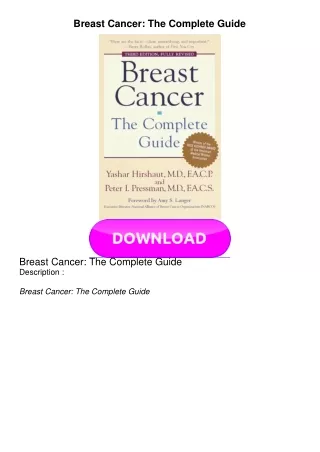 EBOOK Breast Cancer: The Complete Guide