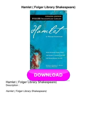 Hamlet--Folger-Library-Shakespeare