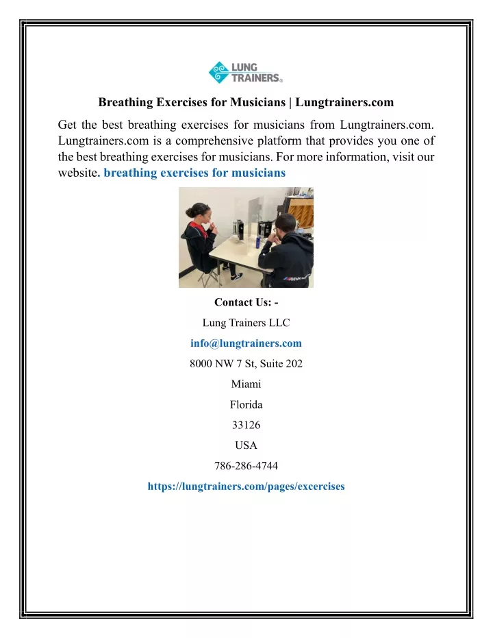 breathing exercises for musicians lungtrainers com