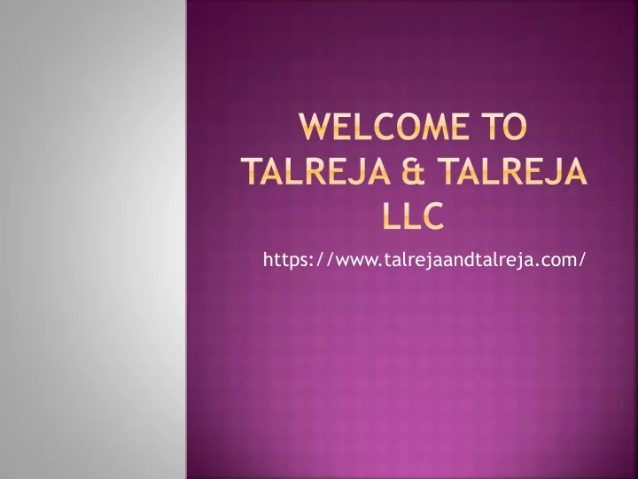welcome to talreja talreja llc